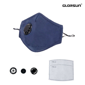 GLORSUN Anti Pollution Mask Dust Air Filter Cotton N95 for Pollution Smoke Allergy with 6 Layer PM2.5 Filter Mouth Mask