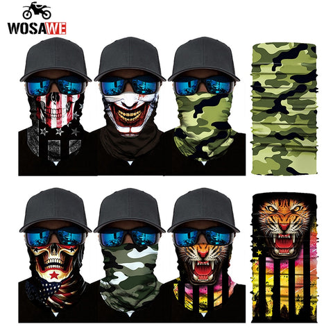 Motorcycle Face Mask Motorbike Headwear Riding Scarf Cycling Neck Headband Fullface Shield Mask Moto Helmet Bandana Motera Cap