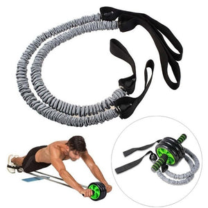 Exercise Trainer Belly Wheel Roller Elastic Resistance Sport Ropes Ropes(Without Roller) Fitness Gym Equipment