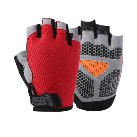 Summer men/women fitness gloves gym weightlifting cycling yoga bodybuilding training thin breathable non-slip half finger gloves