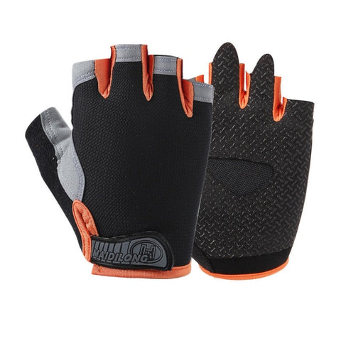 Summer men/women fitness gloves gym weightlifting cycling yoga bodybuilding training thin breathable non-slip half finger gloves