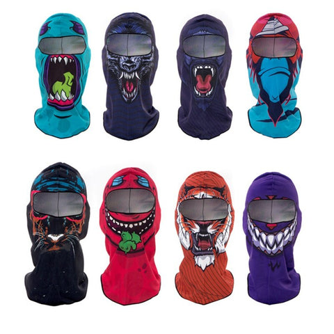 Outdoor Mask Biking Hiking Climbing Fitness Sport Printed Cycling Face Mask Multi Function Windproof Head Scarf Riding Mask